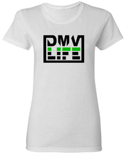 DMV Life Lines T-Shirt - Women's Large White