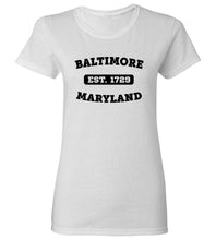 Load image into Gallery viewer, Women&#39;s Baltimore Maryland T-Shirt
