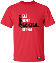 Load image into Gallery viewer, Eat Sleep Basketball Repeat T-Shirt
