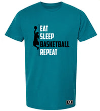 Load image into Gallery viewer, Eat Sleep Basketball Repeat T-Shirt
