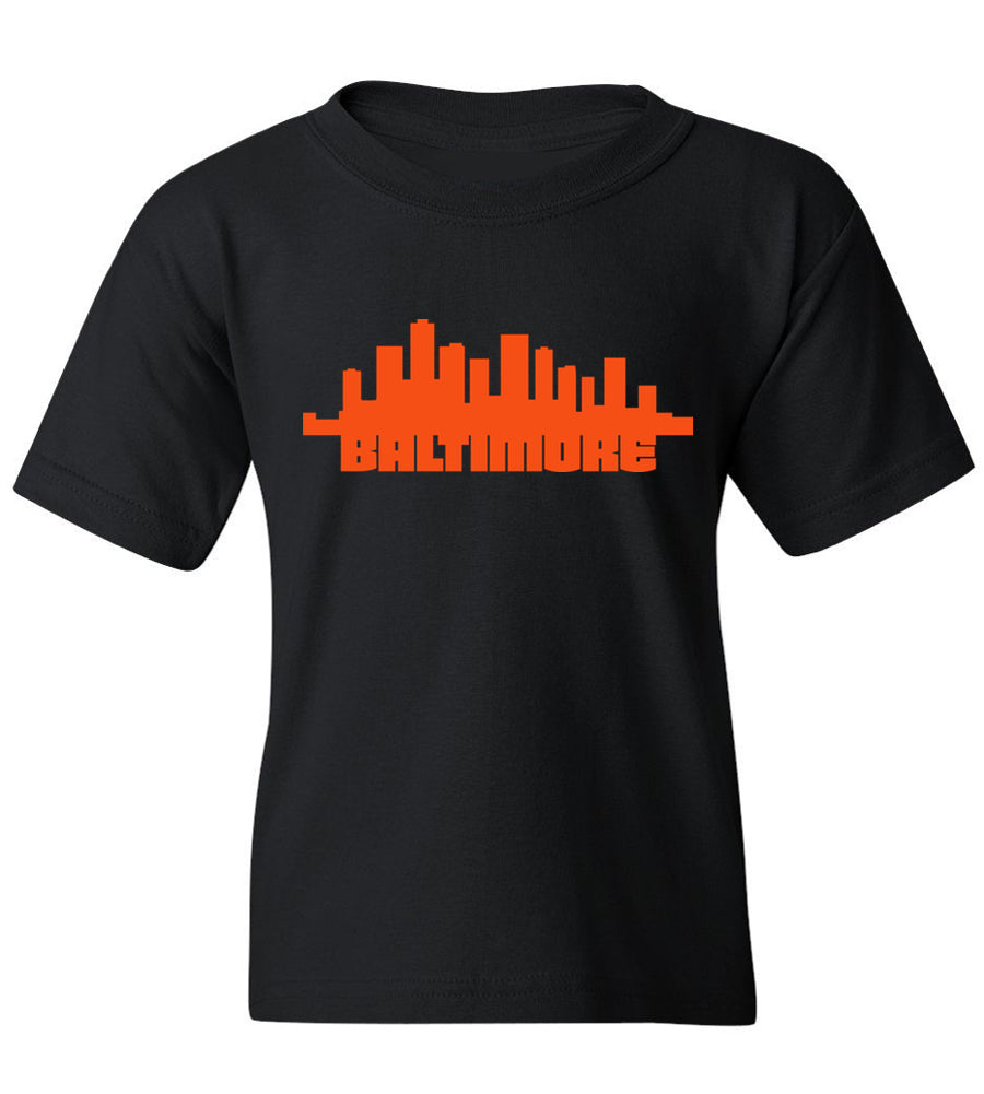 Kids Baltimore Skyline T-Shirt