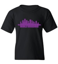 Load image into Gallery viewer, Kids Baltimore Skyline T-Shirt

