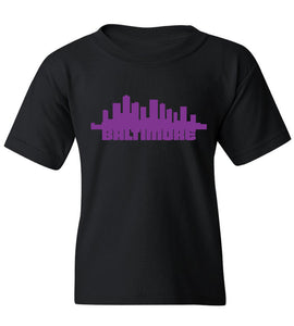 Kids Baltimore Skyline T-Shirt