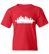 Load image into Gallery viewer, Kids Baltimore Skyline T-Shirt
