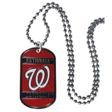 Load image into Gallery viewer, Washington Nationals Dog Tag Necklace
