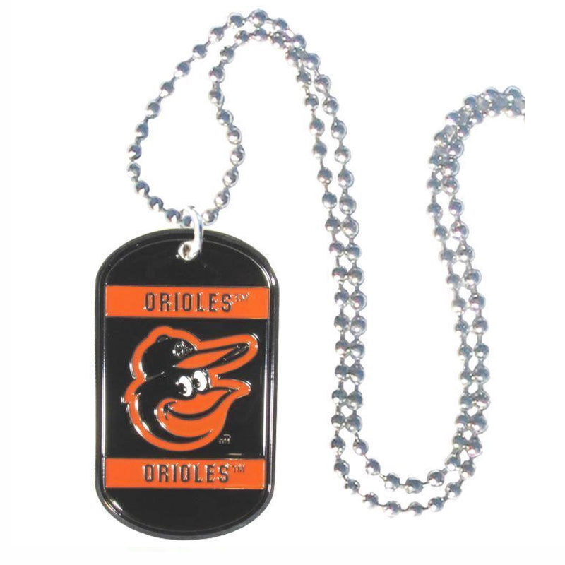 Baltimore Orioles Dog Tag Necklace