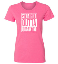 Load image into Gallery viewer, Women&#39;s Straight Outta Quarantine T-Shirt
