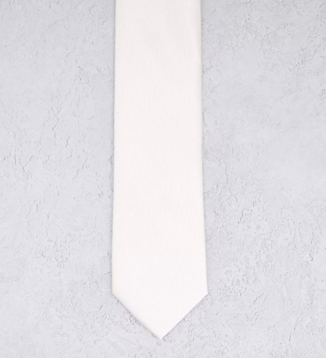 Cream Satin Tie
