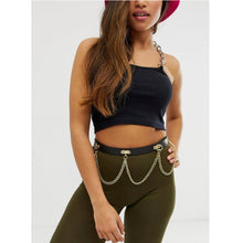 Load image into Gallery viewer, Gold Hanging Chain Waist and Hip Belt
