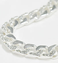 Load image into Gallery viewer, Silver-Tone Chain with Crystal Detail
