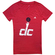 Load image into Gallery viewer, Washington DC Basketball Women&#39;s Adidas V-Neck T-Shirt
