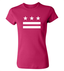 DC Flag T-Shirt - Women's Medium Pink