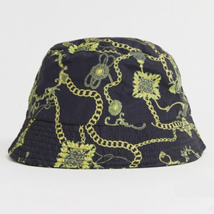 Gold Chain Print Bucket Hat