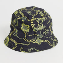 Load image into Gallery viewer, Gold Chain Print Bucket Hat
