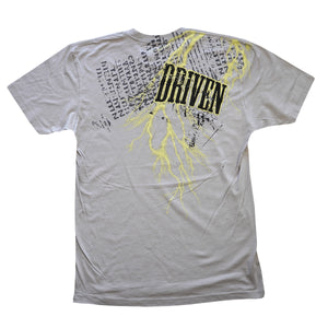 Driven Inc. Gray Black Yellow Graphic T-Shirt