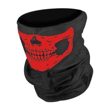 Load image into Gallery viewer, Red Skull Face Mask Neck Tube
