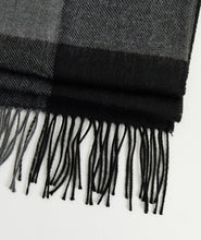 Load image into Gallery viewer, Charcoal and Black Scarf
