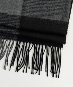 Charcoal and Black Scarf