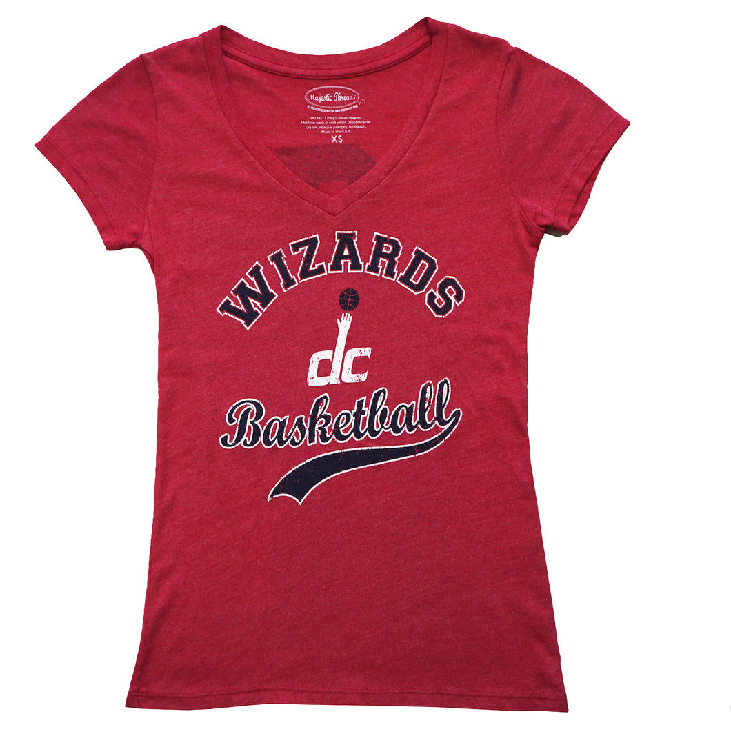 Washington Wizards John Wall Women's V-Neck T-Shirt