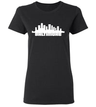 Load image into Gallery viewer, Women&#39;s Baltimore Skyline T-Shirt
