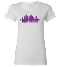 Load image into Gallery viewer, Women&#39;s Baltimore Skyline T-Shirt
